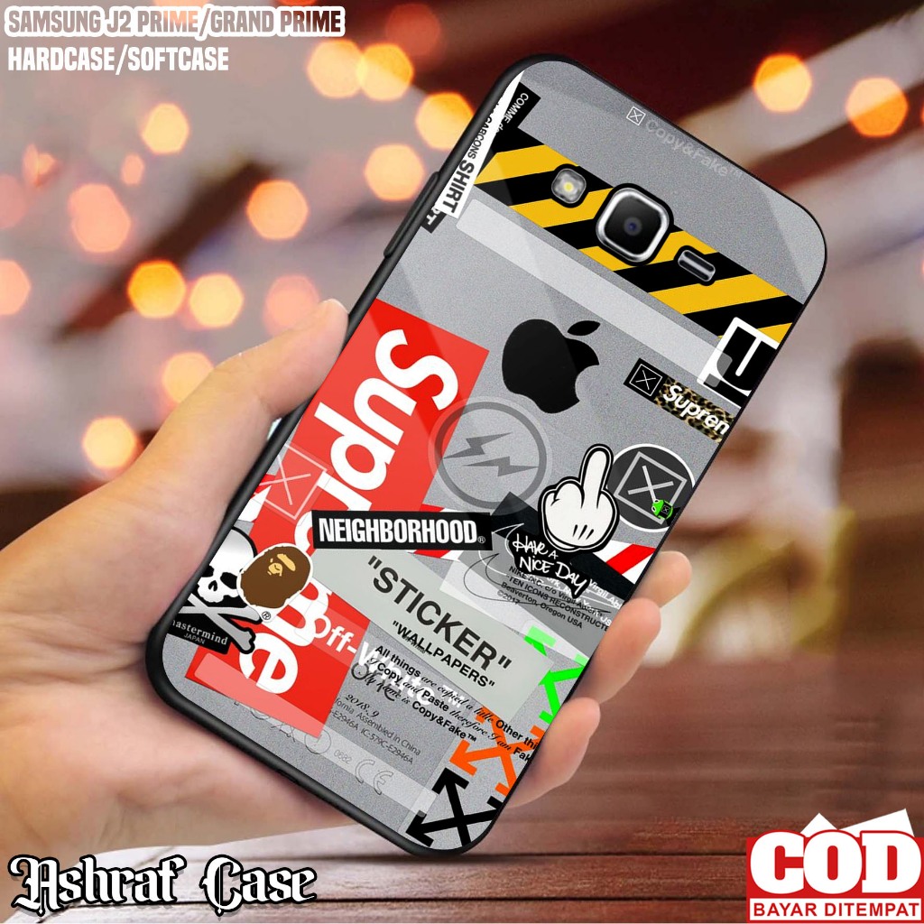 Case Samsung J2 Prime  - Casing Samsung J2 Prime ( BA ) Softcase Glass Kaca - Kondom hp - Kesing Hp 