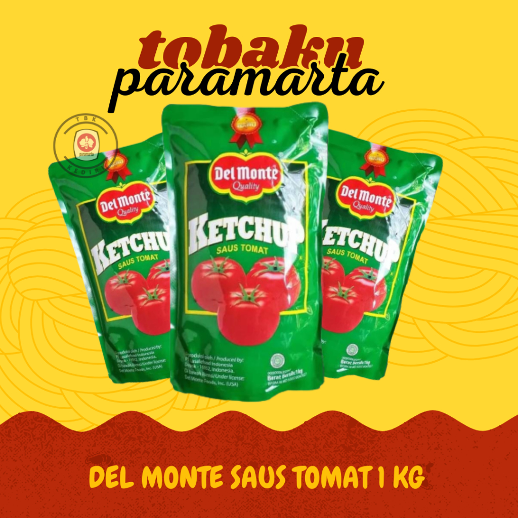 

DEL MONTE SAUS TOMAT 1 KG / SAUS DEL MONTE / SAUS TOMAT ASLI