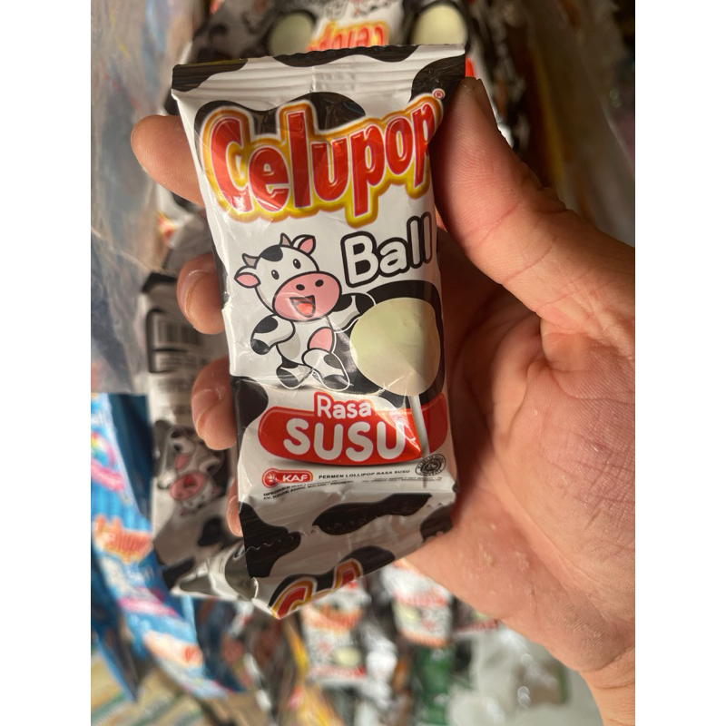 Permen Celupop isi 10 bks rasa susu