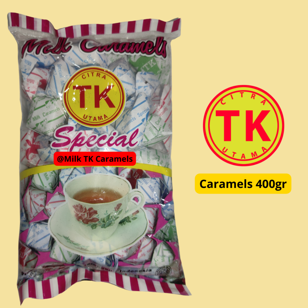 

(400gr) Milk TK Caramels/kopies/permen susu khas Pangalengan