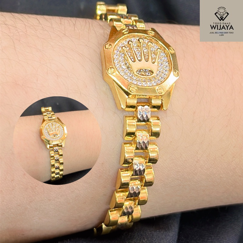 GELANG ROLEX EMAS ASLI emas muda 375