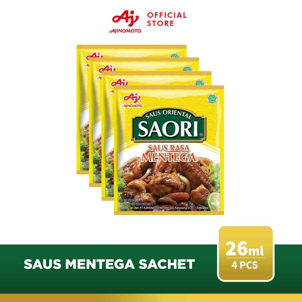 

SAORI® Saus Mentega Oriental Sachet 26 ml (4 pcs)