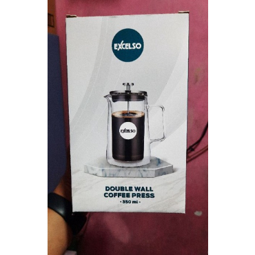 EXCELSO DOUBLE WALL COFFEE PRESS 350ML /FRENCH PRESS/ PRES KOPI SARINGAN KOPI