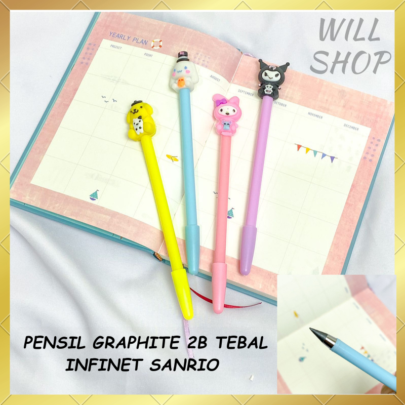 

PENSIL GRAPHITE 2B TEBAL INFINET SANRIO / PENSIL GRAPHITE 2B PENSIL TEBAL HITAM ALAT TULIS SEKOLAH TERBARU BISA GROSIRAN HARGA TERMURAH BISA COD