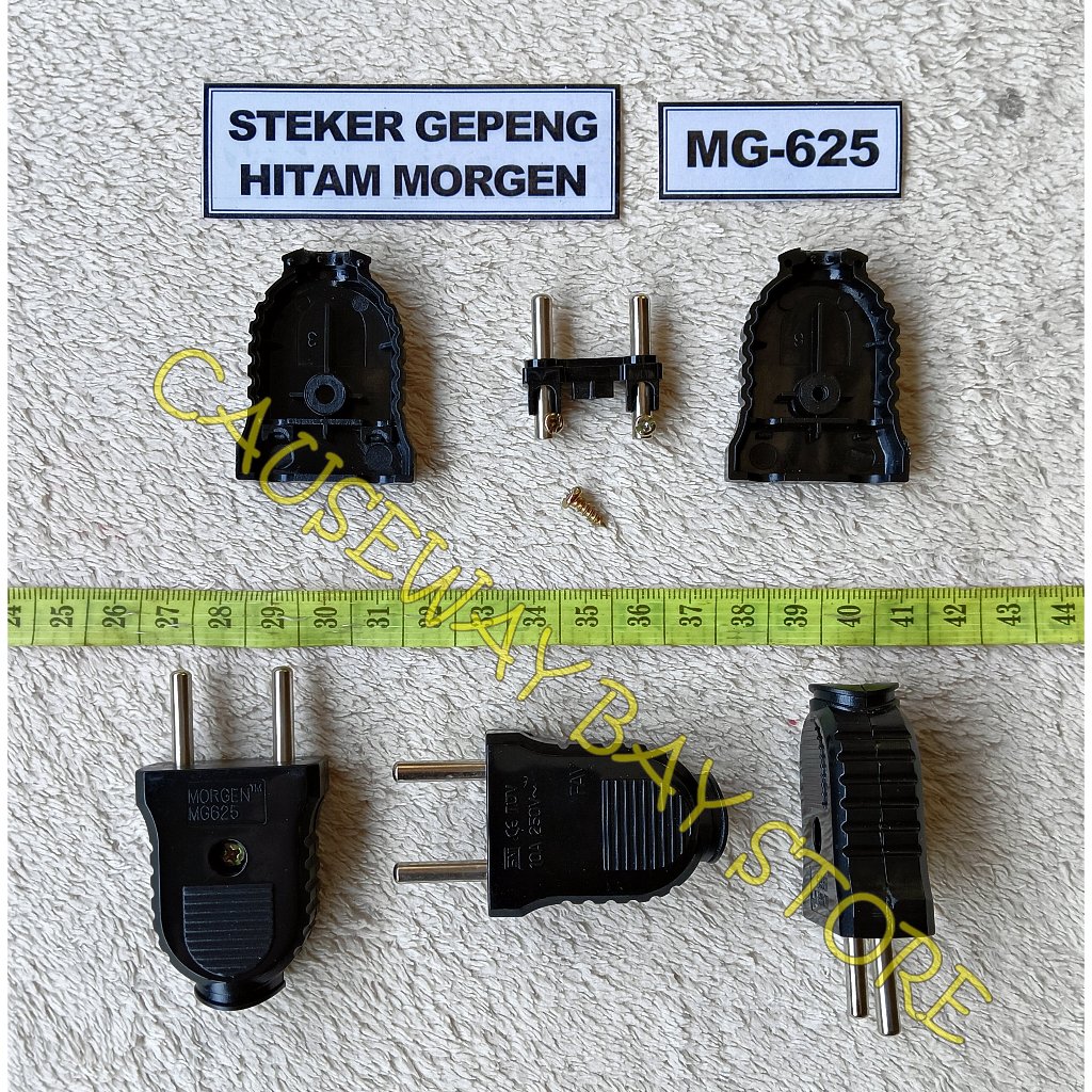 STEKER GEPENG HITAM MORGEN MG-625