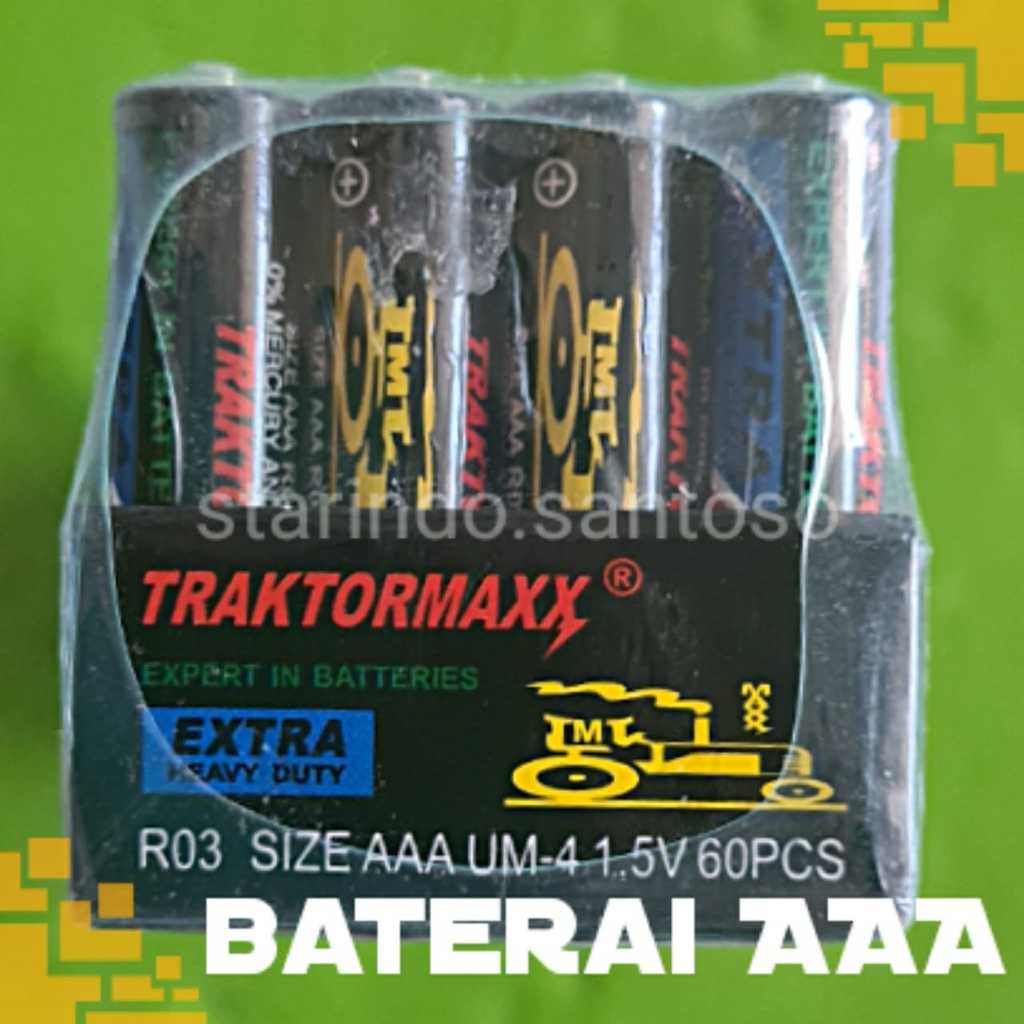 4 biji Baterai AAA 1,5V Batrai A3 battery