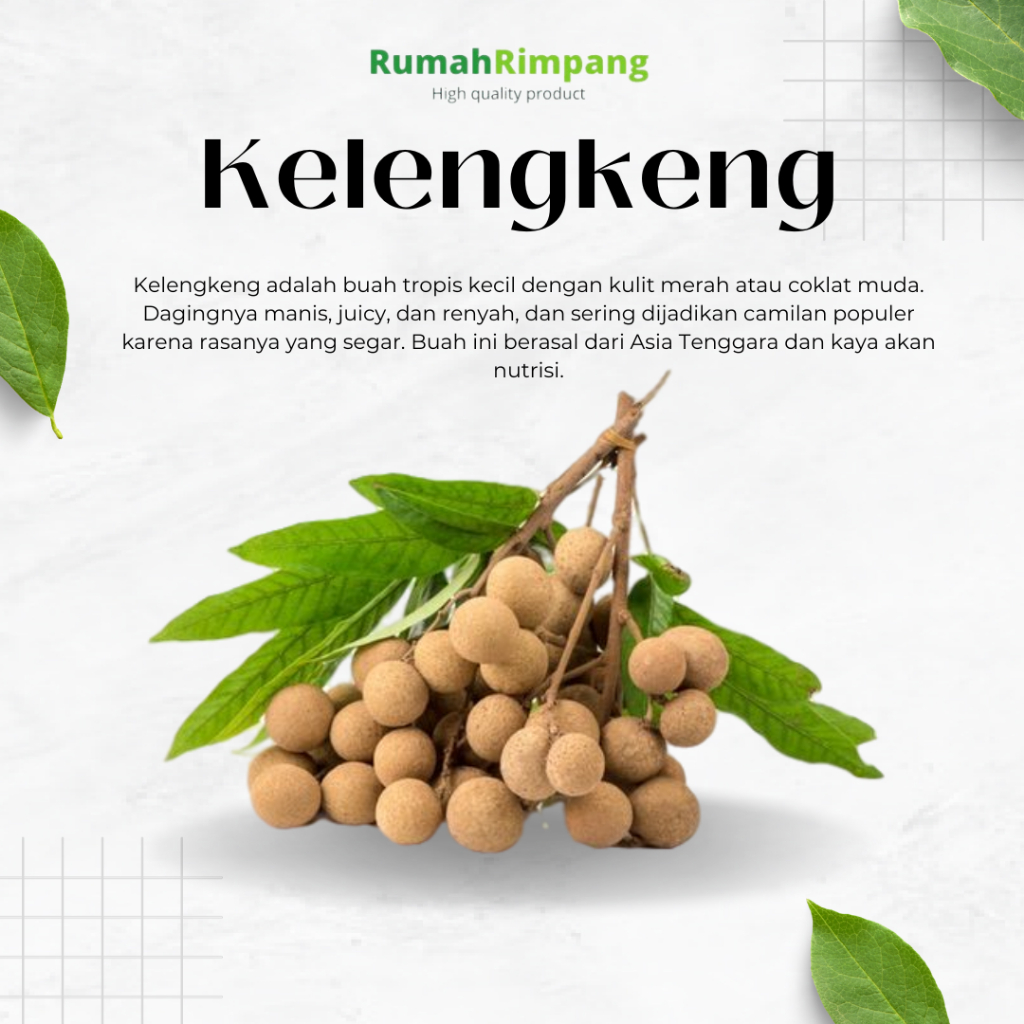 

[BISA INSTAN] JUAL BUAH FRESH - KELENGKENG BANGKOK KEMASAN 500 GR