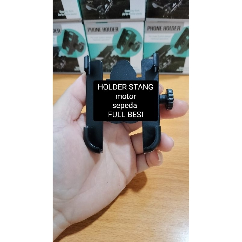 holder stang motor sepeda holder handphone motor holder stang sepeda full besi