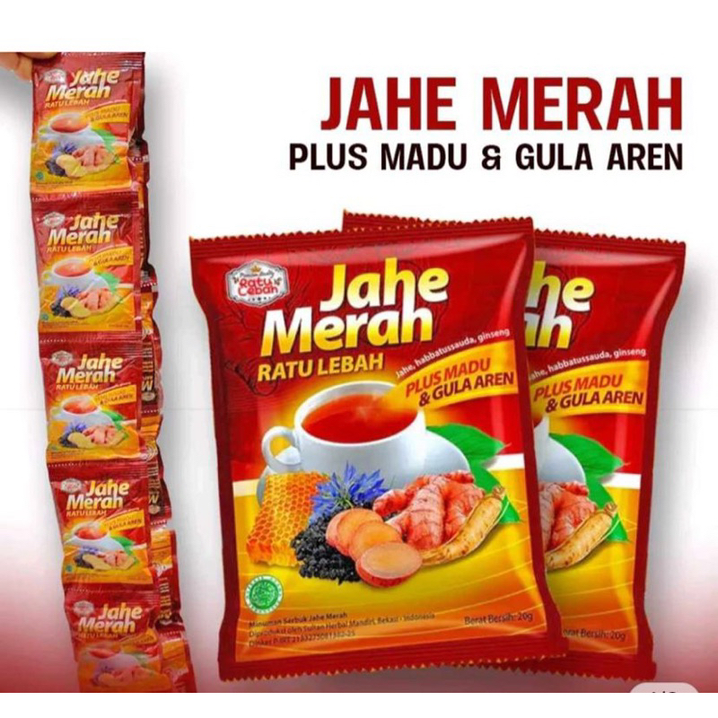 

Jahe Merah ratu lebah plus madu gula aren 2pcs