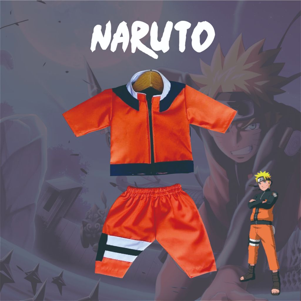 Kostum Naruto Free Headband Baju Anak Cosplay Anime Kartun Jepang Naruto