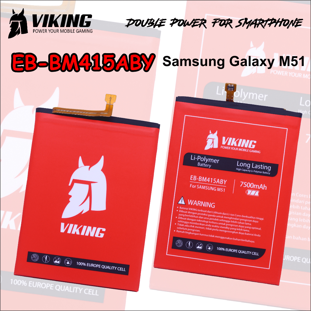 VIKING Baterai Samsung Galaxy M51 - M62 - F62 EB-BM415ABY