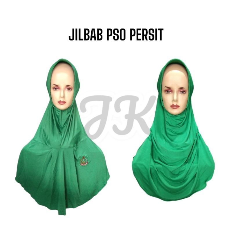 JILBAB/ KERUDUNG PSO PERSIT/ JILBAB OLAHRAGA PERSIT