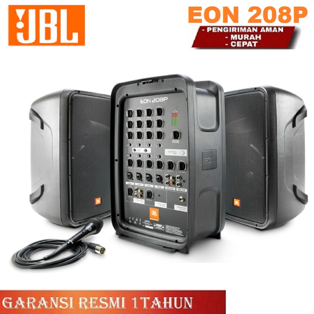 SPEAKER PORTABEL JBL EON 208P ORI BLUETOOTH SPEAKER JBL EON208P NEW