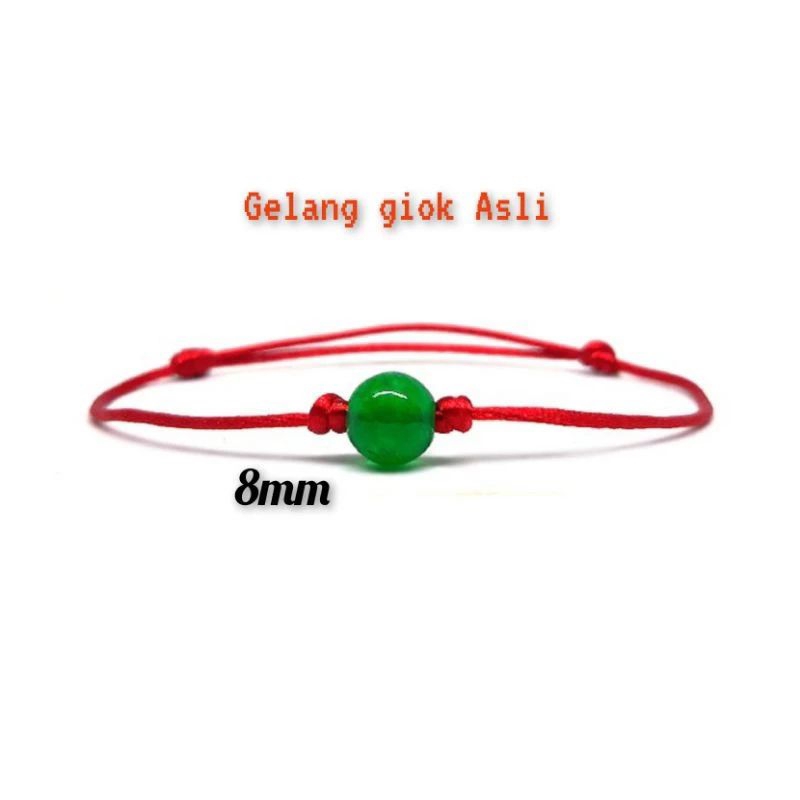 GELANG BATU GIOK TALI MERAH