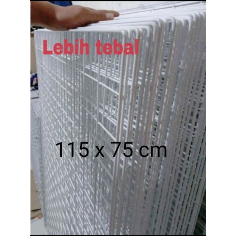 (COD)Ram kawat besi 116×75 cm,Rak display tebal 5mm,Pajangan dinding aksesoris hp,Jaring ram besi ku