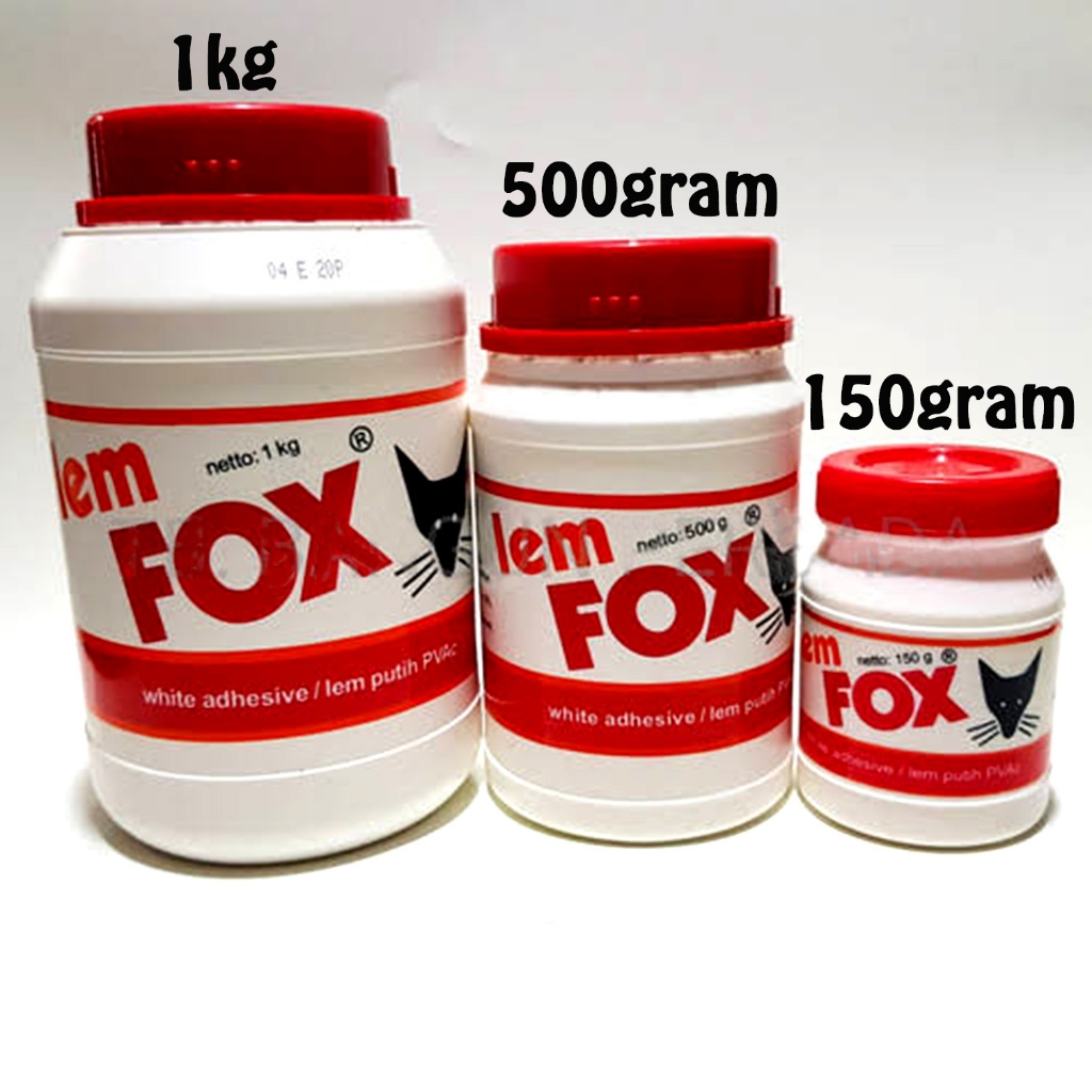 

COD Joymart Lem Fox Botol 150 Botol Merah Lem Putih Pvac Kayu Kertas 150 Gram