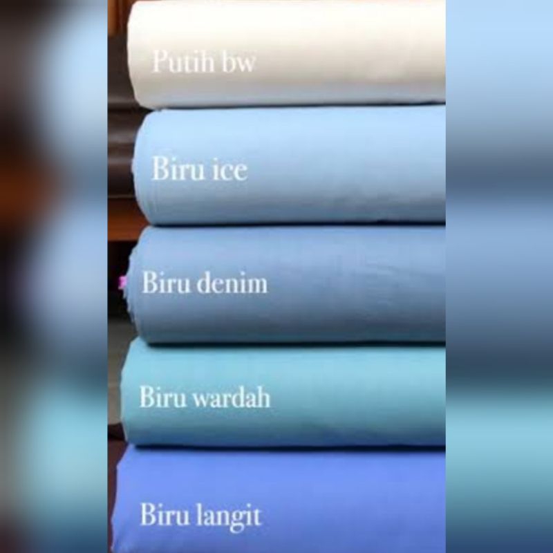 KAIN KATUN POLOS TOYOBO DELUXE PREMIUM IMPORT POLYESTER