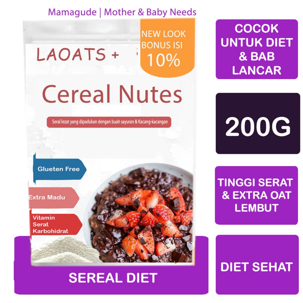 

Makanan Diet Laoats Sereal (200g)