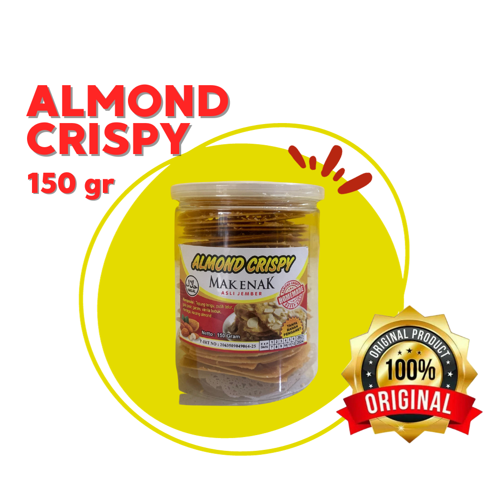 

ALMOND CRISPY ORIGINAL COKELAT - MAK ENAK ASLI JEMBER OFFICIAL STORE