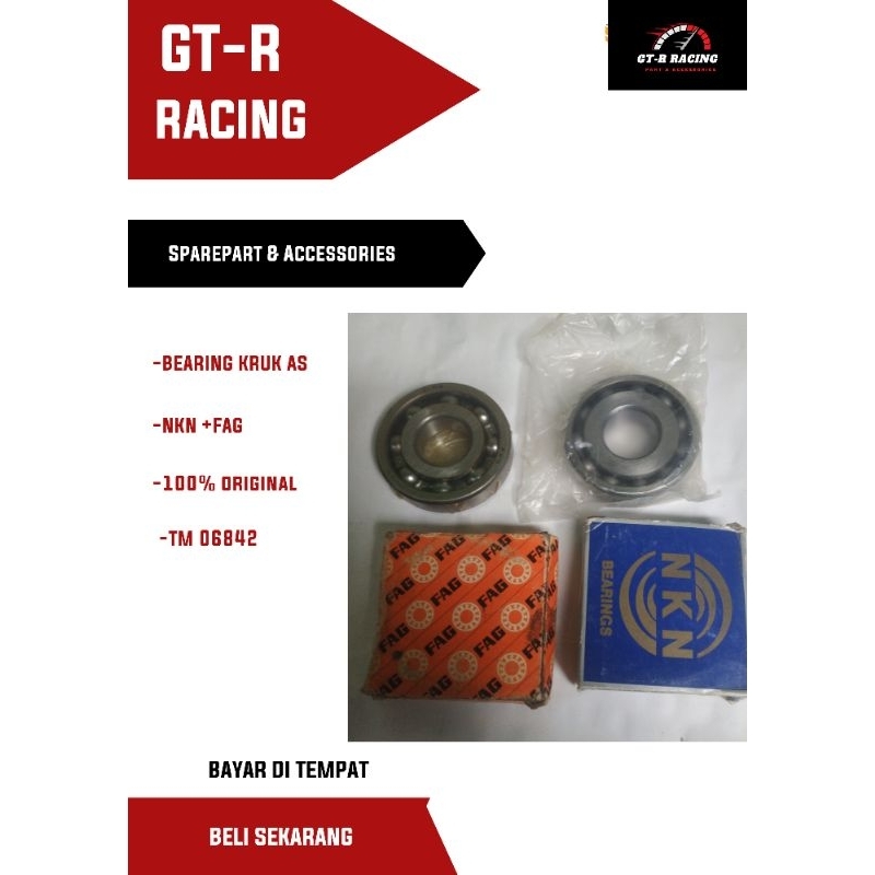 PAKET BEARING LAHER KRUK AS SC TM 06842 NEOTECH TIGER FAG NKN