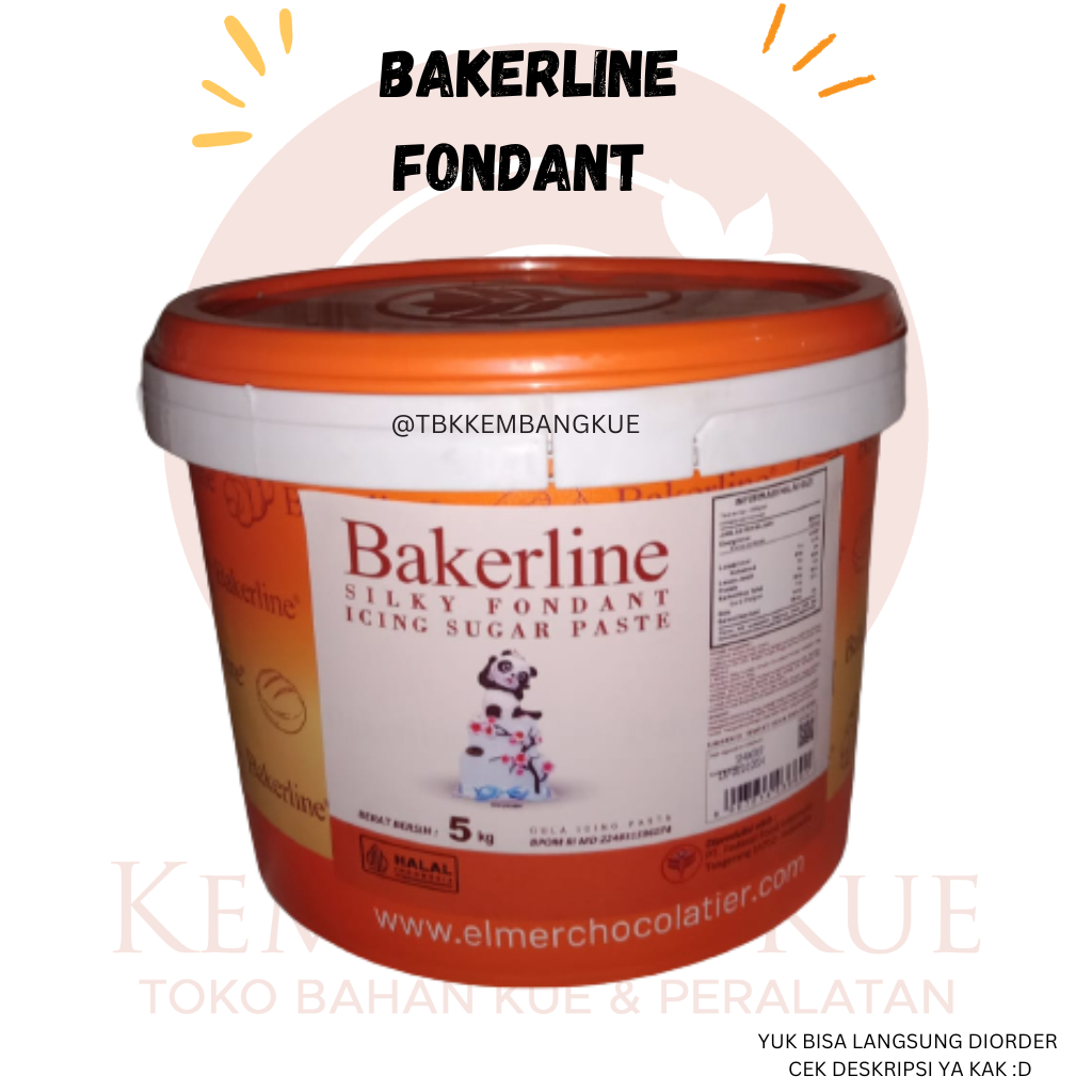 

BAKERLINE SILKY FONDANT 500 GR REPACK / fondant 500 gram repack / fondant cake