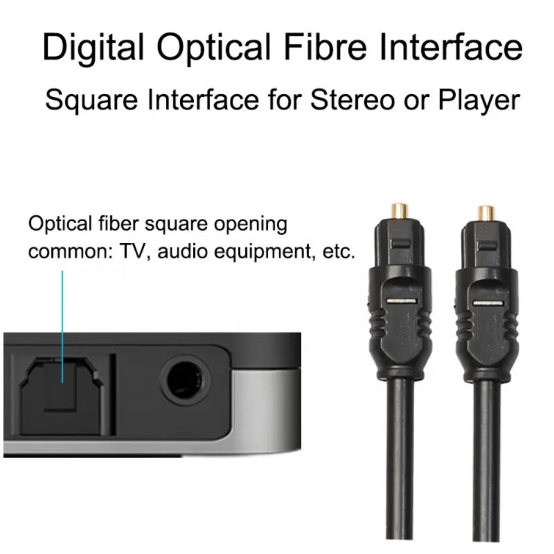 Kabel Audio Optik Toslink Kabel untuk Home Theater Bar TV