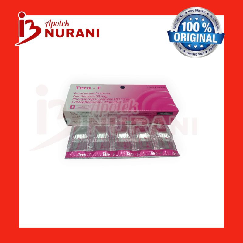 TERA F TABLET PERBOK OBAT UNTUK DEMAM, FLU DAN BATUK