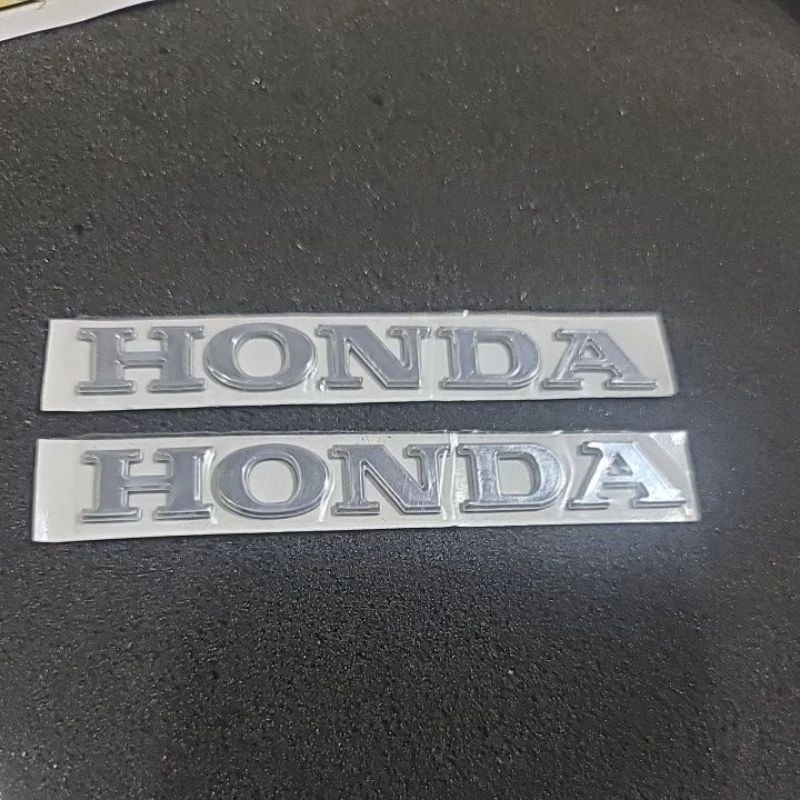 Emblem Logo Stiker Timbul 3D Honda 2 pcs Sepasang