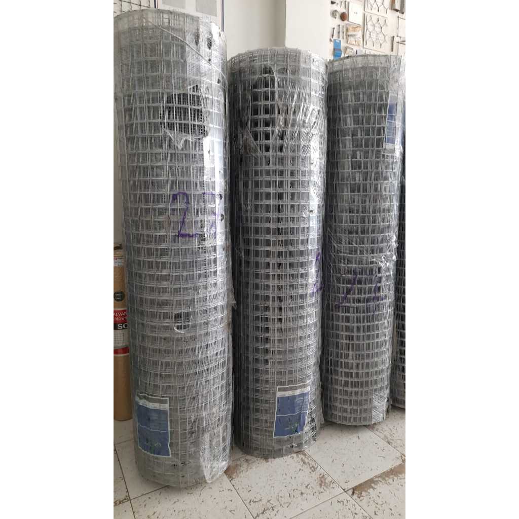 Weldedmesh Welded Wiremesh BWG 14 2mm Lubang Mesh 50 x 50 mm Rol 1,8 x 30 m Galvanis - Hot Dipped Ga
