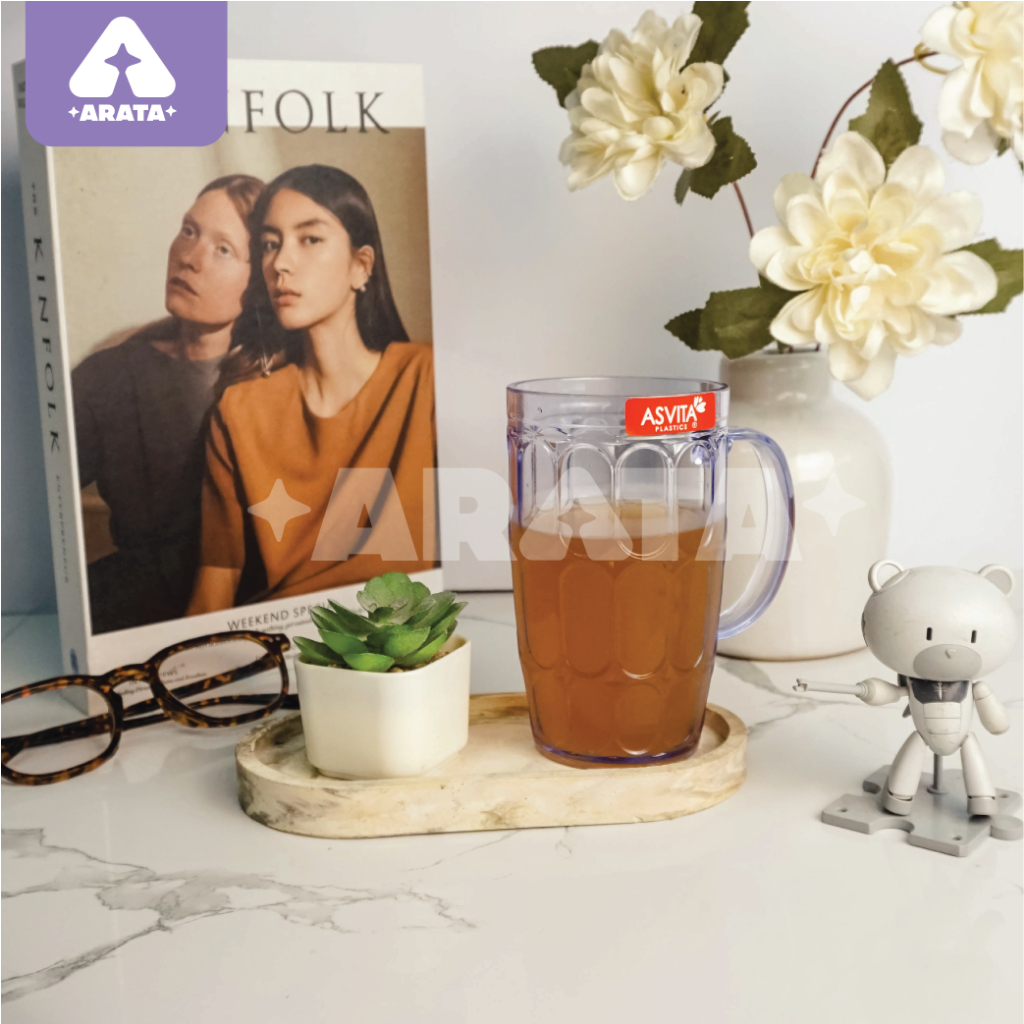 Gelas Plastik Bir/Kelapa/Teh Teracota (400ml) Asvita