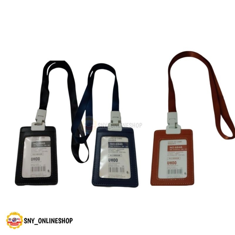 

Name Tag Tempat ID Card Holder Kulit Gantungan Kartu Nama Kulit UHOO