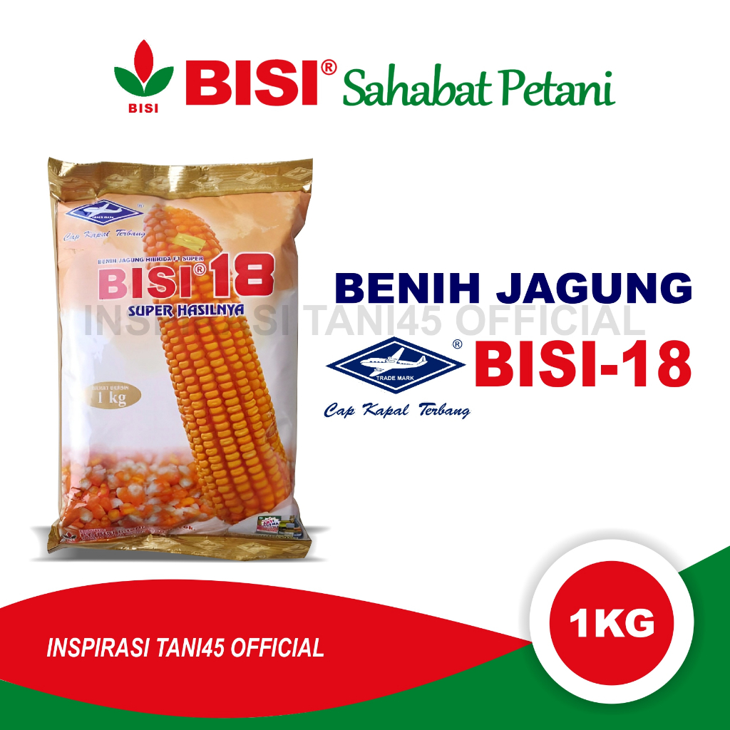 Benih Jangung Hibrida Bisi 18 1 kg/Benih Jagung Bisi 18 Super 1kg/Benih Jagung Hibrida Bisi 18