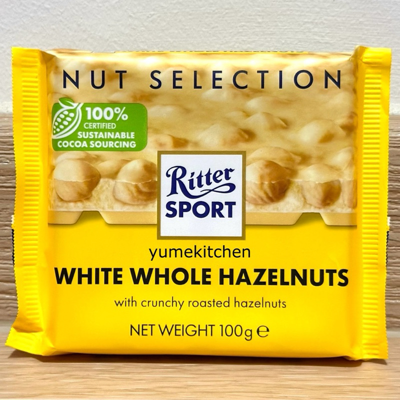 

Ritter Sport Nussklasse Weisse Voll-Nuss White Chocolate Hazelnut 100 g - Coklat Germany