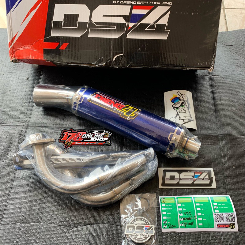 knalpot daeng DS4I mio, Nuvo, soul, fino. 130cc s/d 150cc original Thailand 🇹🇭