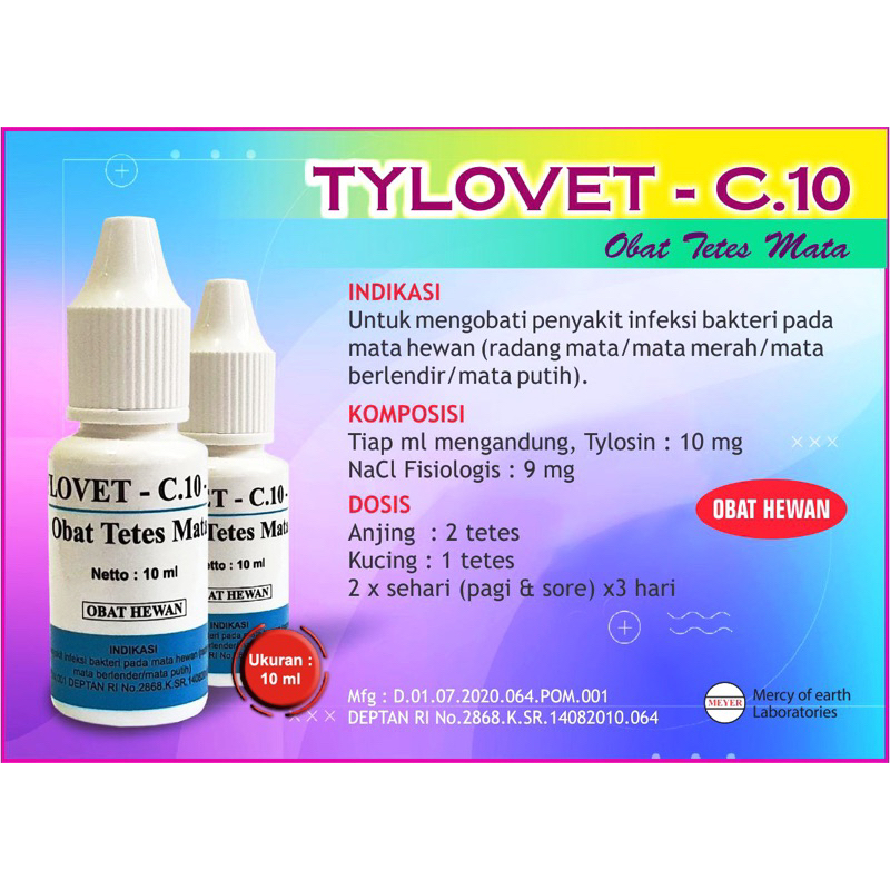 OBAT TETES MATA KUCING ANJING PATEN TYLOVET MEYER
