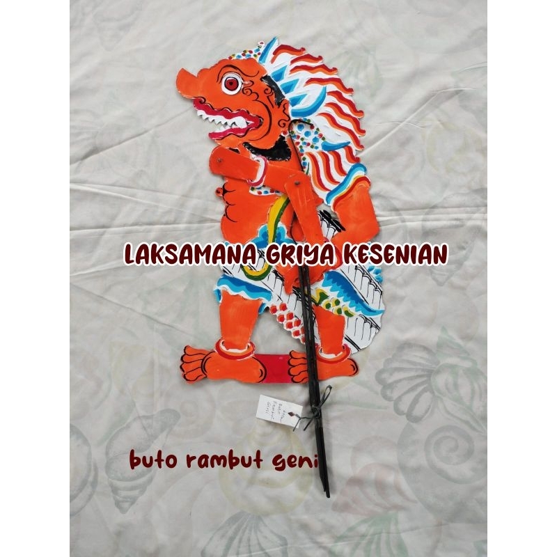 Wayang jumbo buto rambut geni / wayang pentas buto rambut geni / wayang kerta duplex buto rambut gen