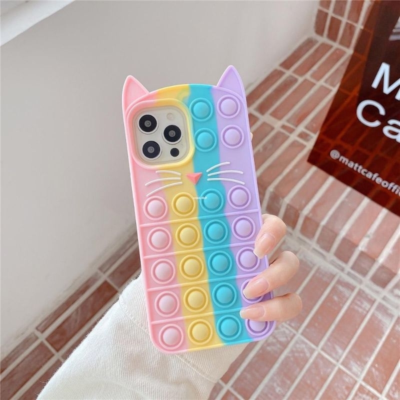 Case Pop it kucing vivo Y20 Y20s Y20i Y12s