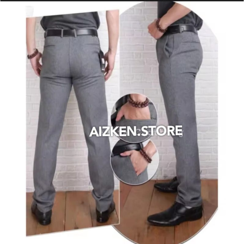 Celana bahan formal slimfit pria celana kantor