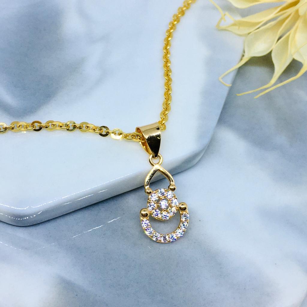 Liontin Emas Bulatan Drop HWT 375/8k