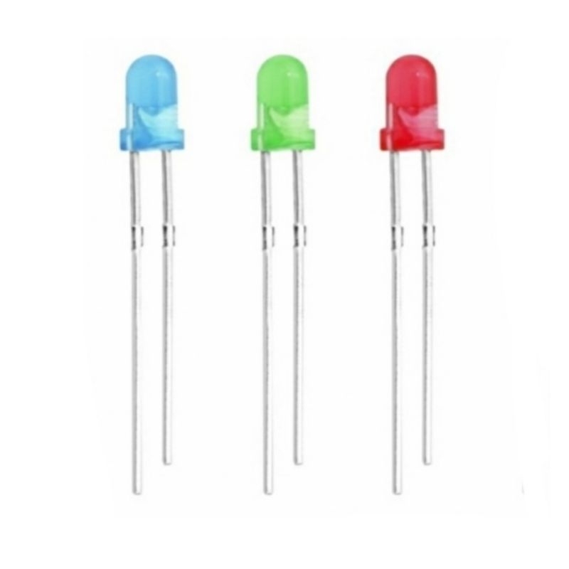Led 5mm Warna Biru Hijau Merah 5 mm Lampu Kecil