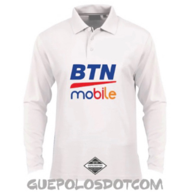 POLO PANJANG BTN MOBILE - Kaos kerah panjang BTN MOBILE - Polo BTN MOBILE - kaos BTN MOBILE