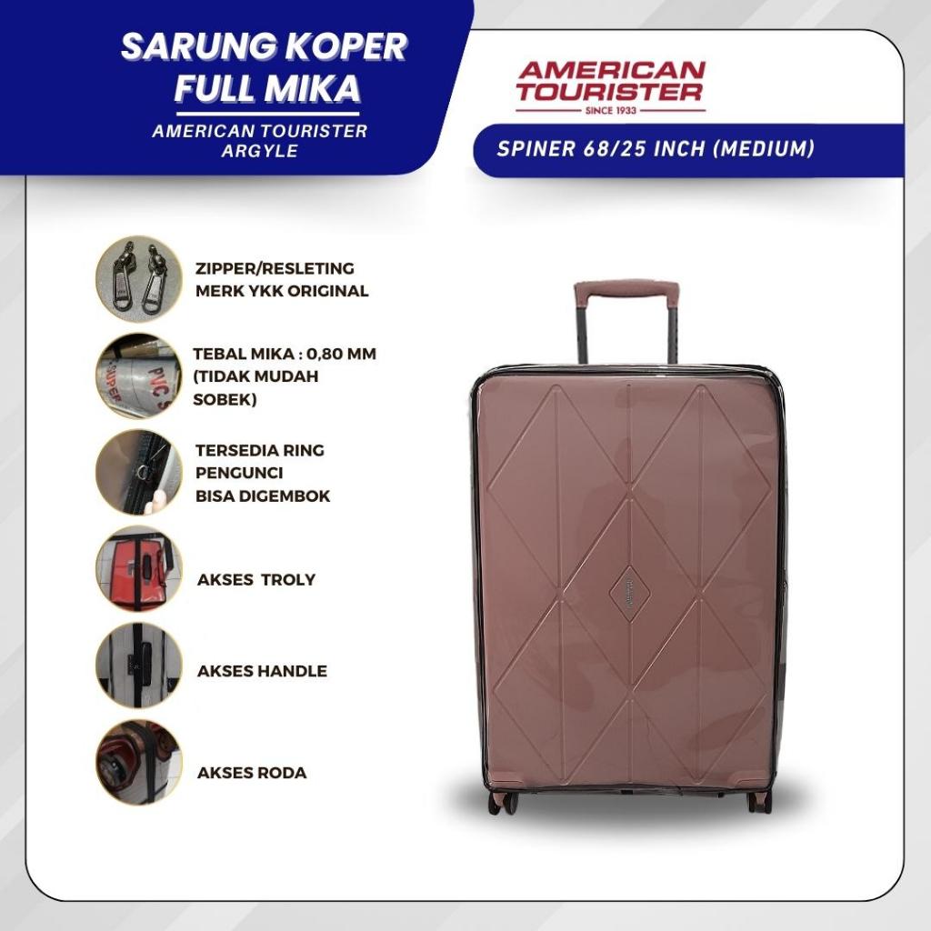 Reborn LC - Sarung Koper | Luggage Cover Fullmika Khusus American Tourister Argyle Size 68/25 Inch (