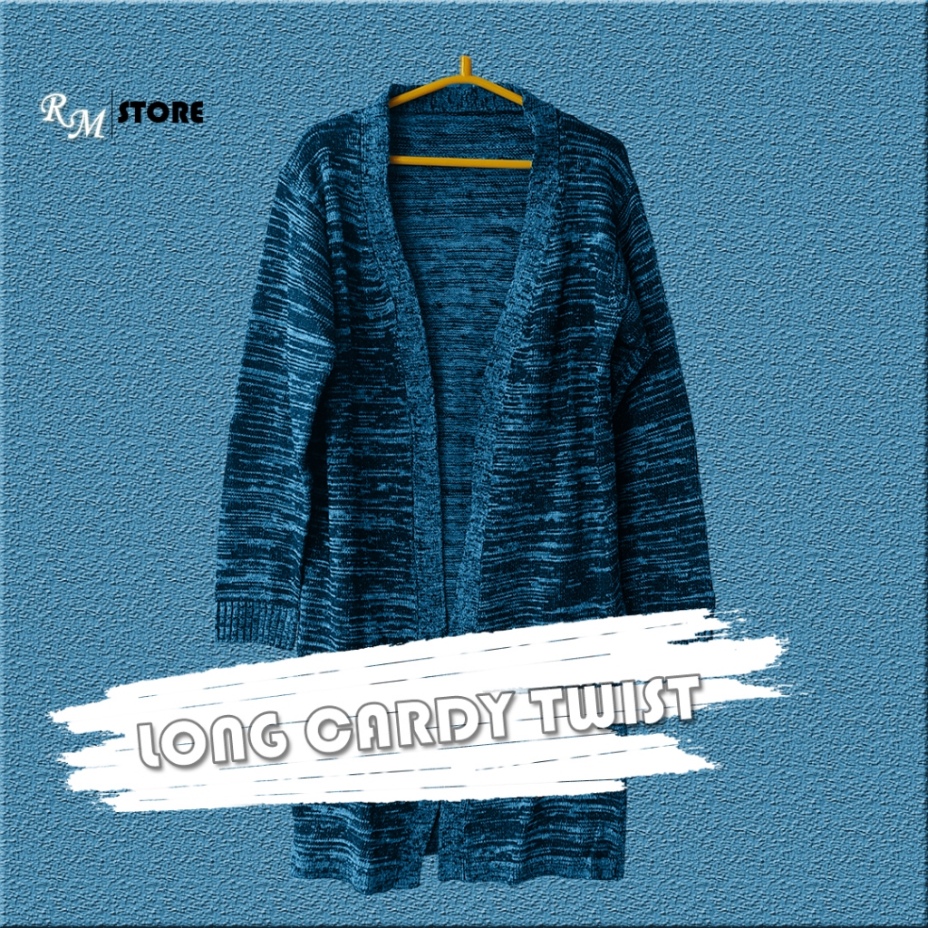Long Tunik Cardigan Outer Rajut Wanita