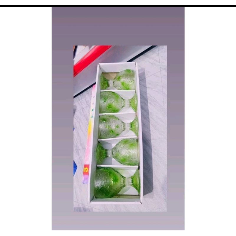 Sloki Calista Kaca Gelas IdulFitri Dan Imlek Isi 5 Gelas lebaran