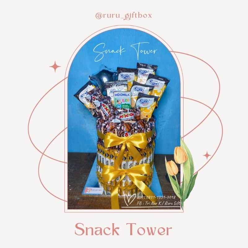 

Snack tower Snack khitan hadiah khitan hadiah ulangtahun