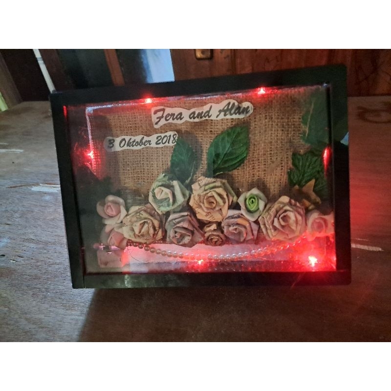 Box Seserahan Akrilik+Lampu