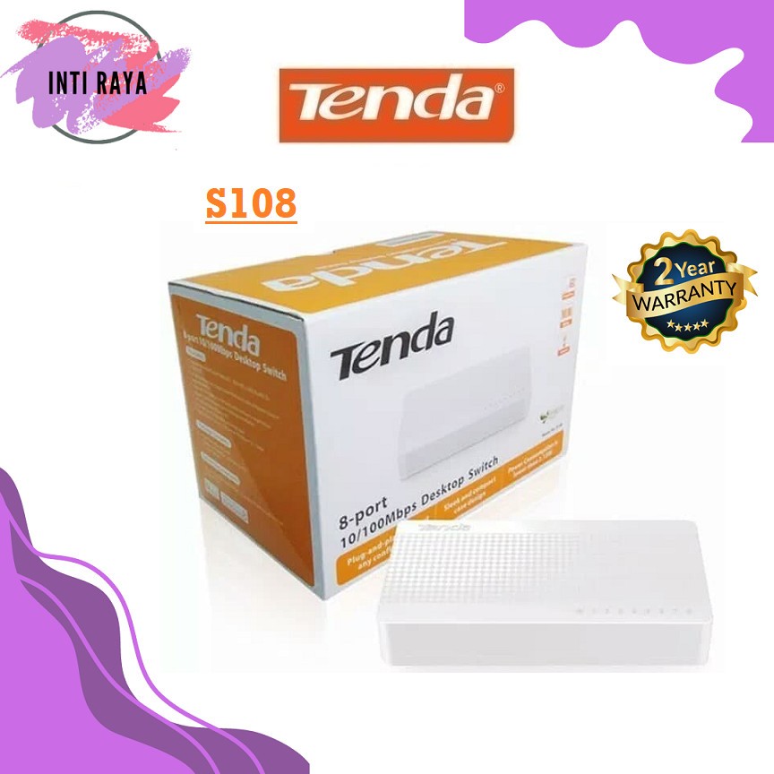 Tenda S108 - 8 Port Ethernet Switch Hub S 108