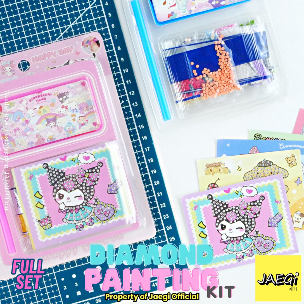 

JAEGi - Diamond Painting Full Set Kit Barbie & Sanrio Edition Premium 15 Cm