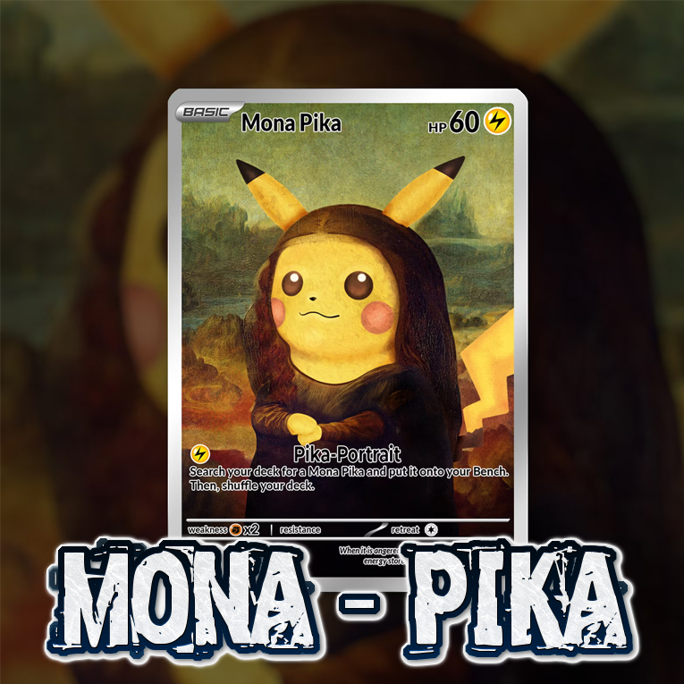 KARTU POKEMON TCG HOLOGRAM SPECIAL PIKACHU MONA PIKA