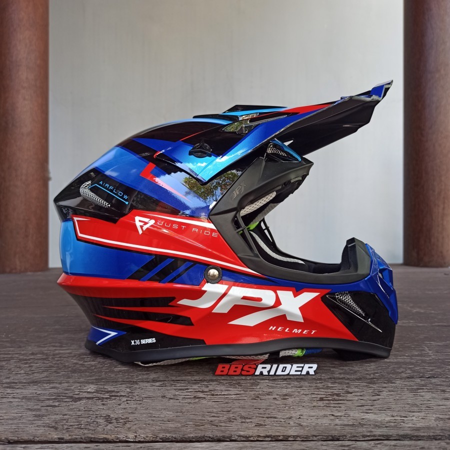 HELM JPX cross FOX1 36 Black Red Blue Helm JPX cross FOX1 X36
